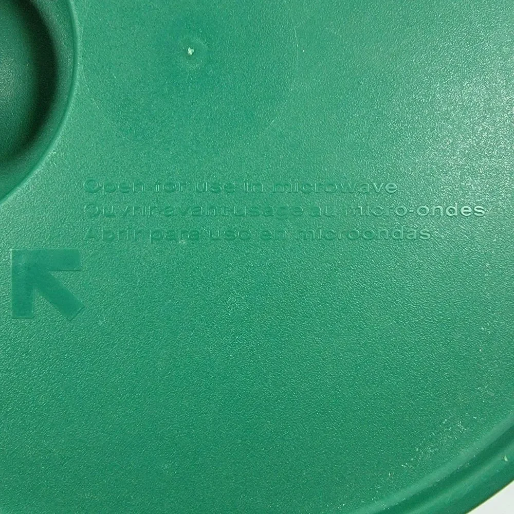 Vintage Tupperware Colander Strainer with Steamer Vent Lid Green - Picture 6 of 8